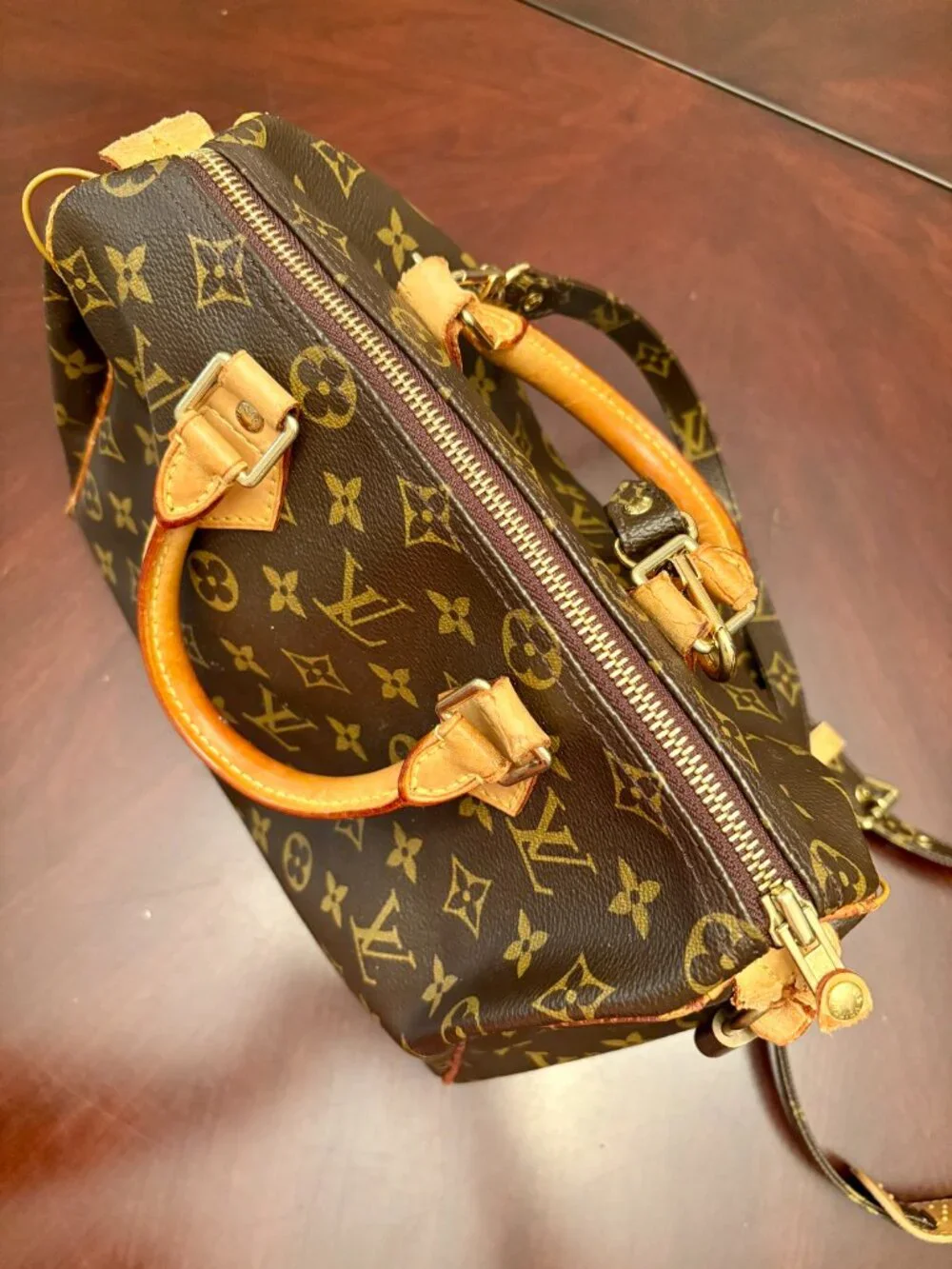 Louis Vuitton Speedy Bag with Shoulder Strap